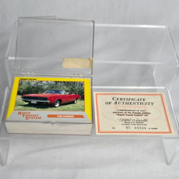 Premier Edition Rapid Transit System 50 Card Set COA No 02524 GNM Sportscards - Picture 1 of 16
